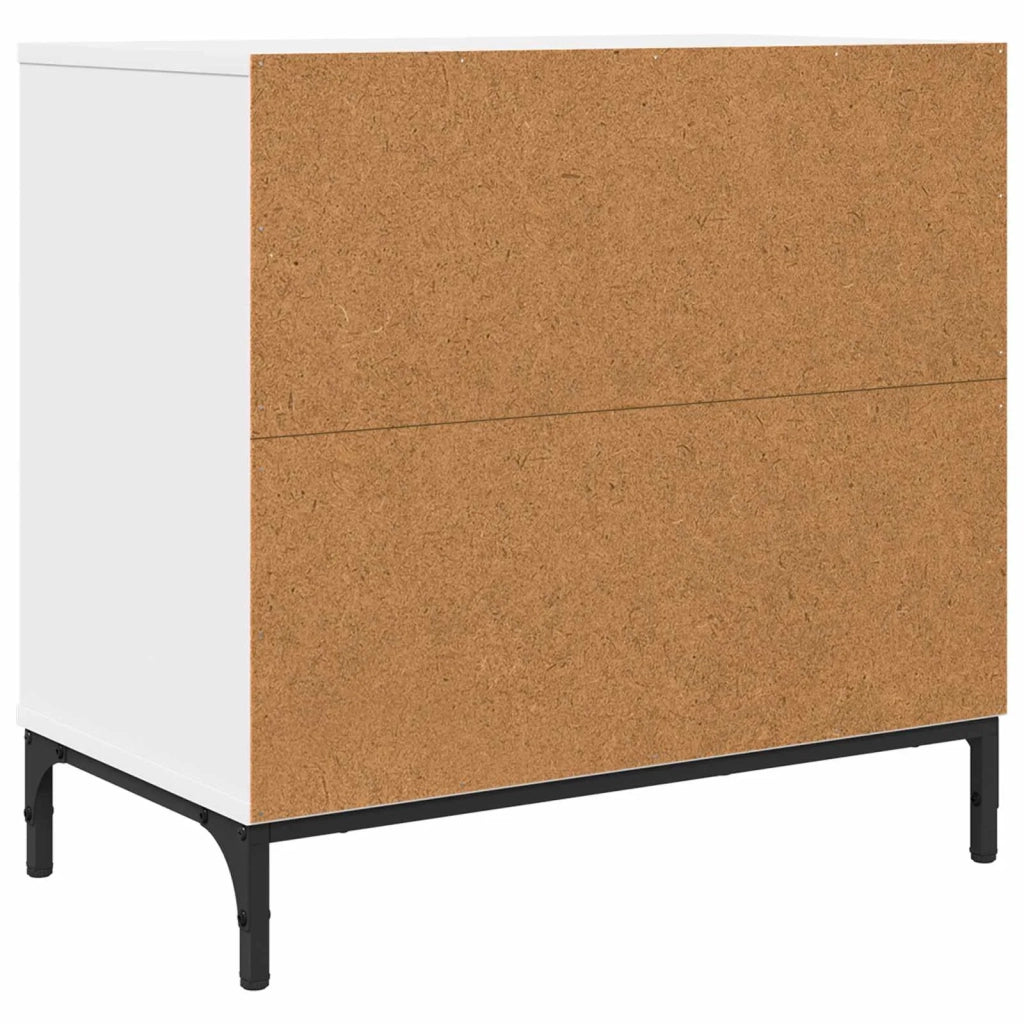 Comodino Bianco 63.5 x 36 x 61 cm Legno multistrato 883464
