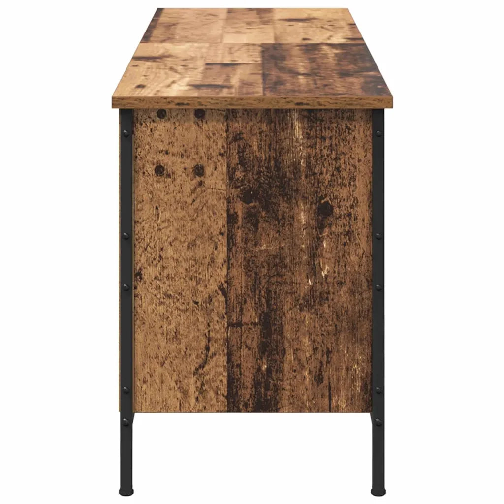 Mobile per scarpe-Scarpiera Legno vecchio 131 x 35 x 50 cm