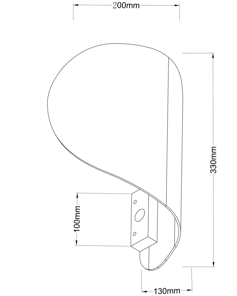 Lampada da Parete Pevero in Frassino e Metallo, LED Integrato 18W, Luce Calda 3000K, Dimmerabile a Taglio di Fase, Design Moderno e Rifinito