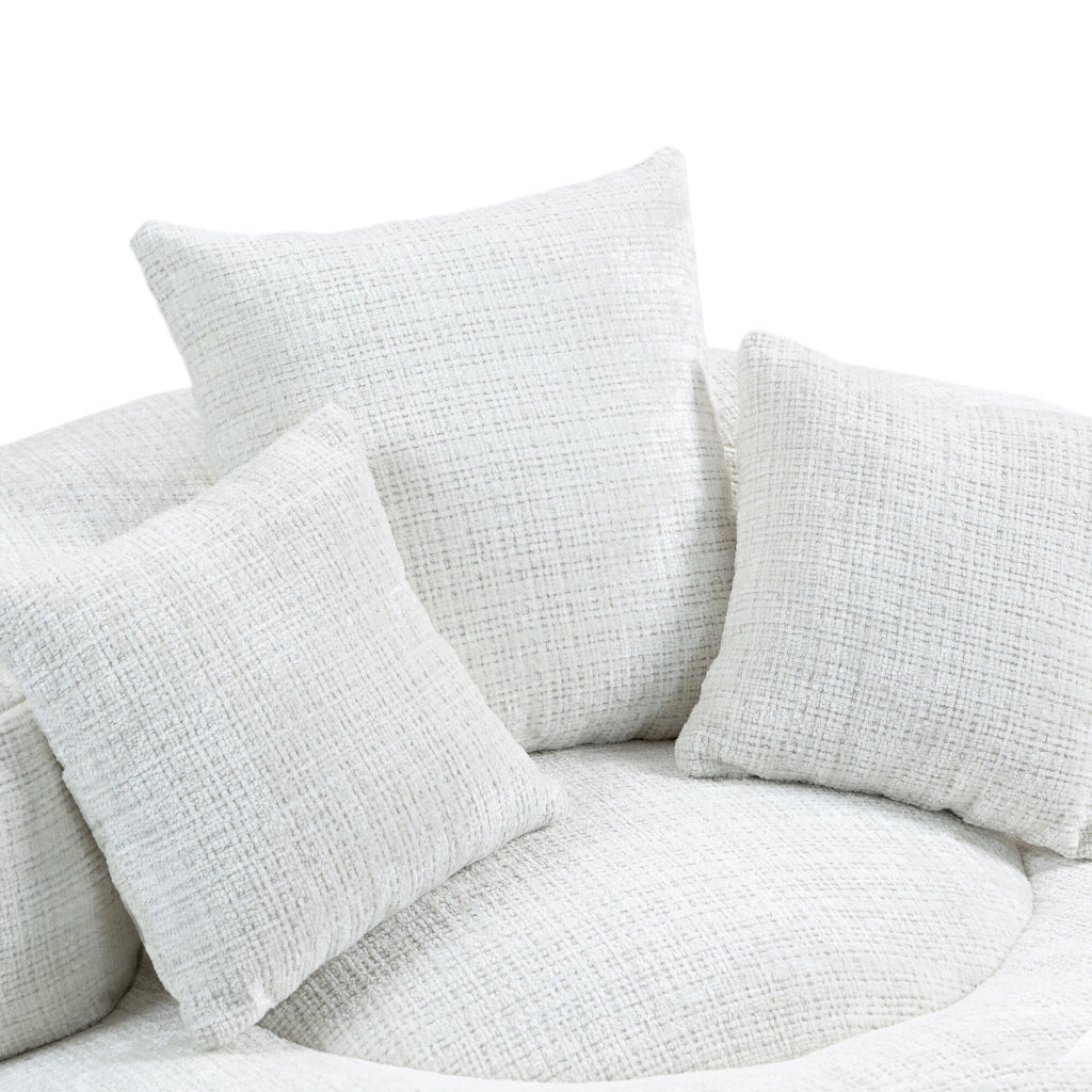 Divano Poltrona Gaming con Cuscini ¨C MINIMAL ¨C Beige, Chenille, Singolo