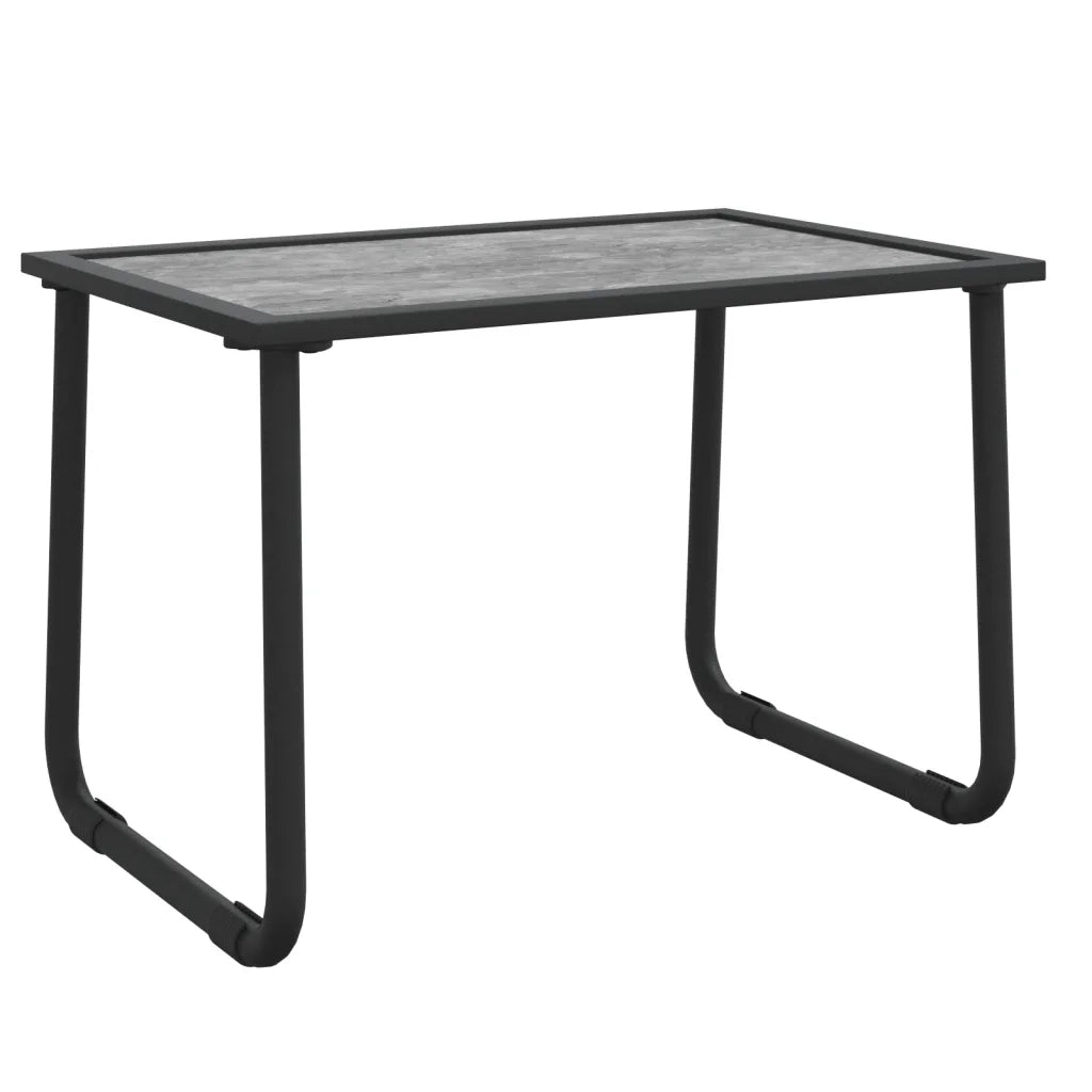 Set Salotto da Giardino 3 pz | Set di Mobili da Esterno con Cuscini in Acciaio Antracite