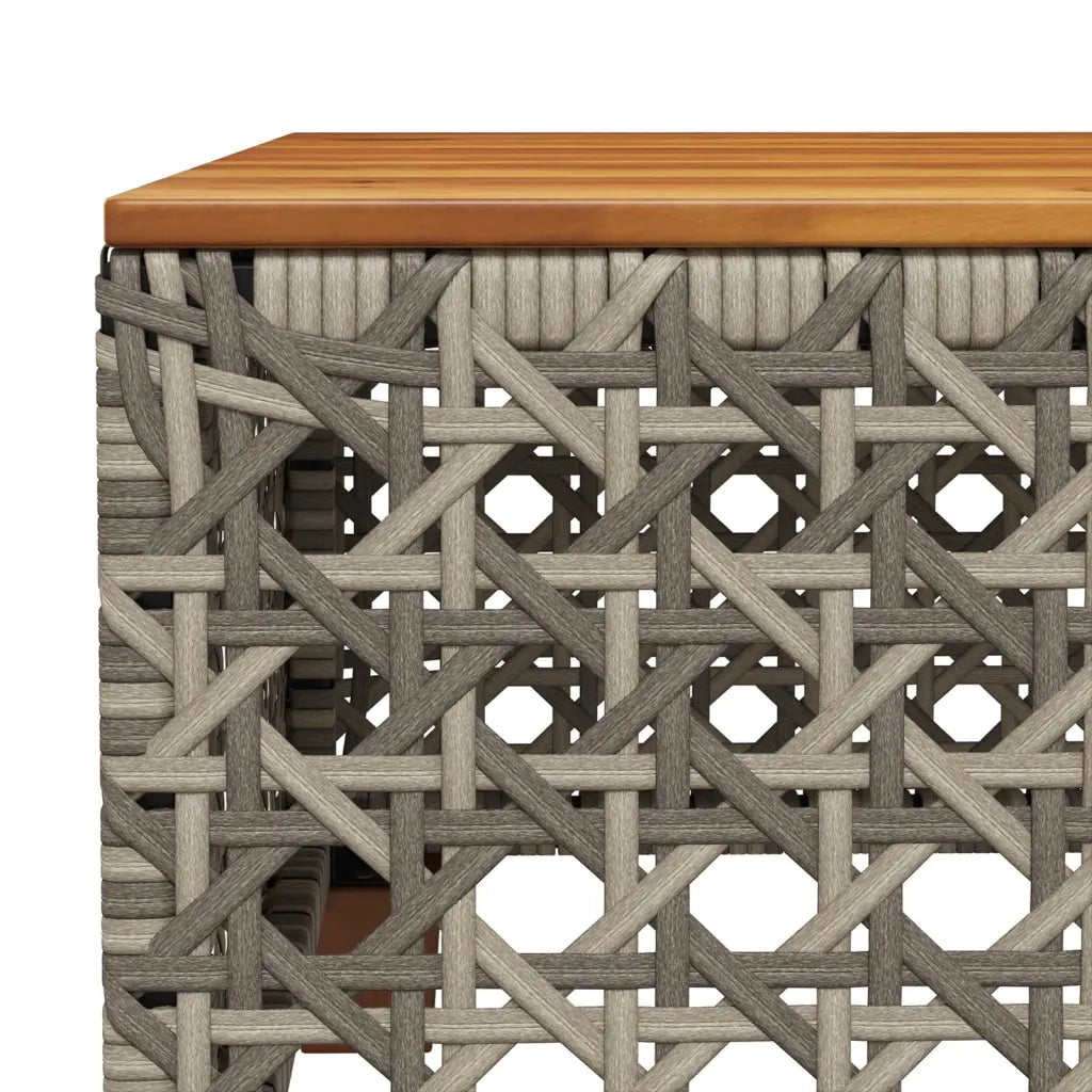 Set Divano da Giardino 9 pz con Cuscini Grigio in Polyrattan 3261897
