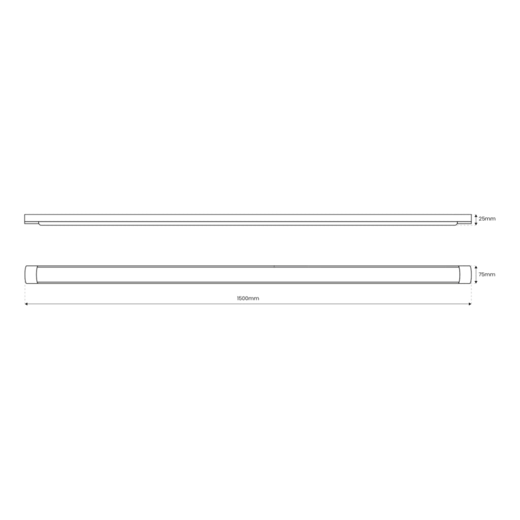 Plafoniera lineare LED 45W 150cm 4000K Eko-Light EK9841