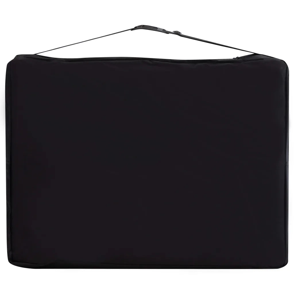 Lettino Massaggio Pieghevole 3 Zone in Alluminio Nero e Rosa 110240