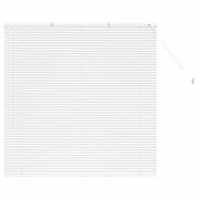 Tendaggi a Veneziana | Tenda a lamelle Bianco 130 x 125 cm Alluminio