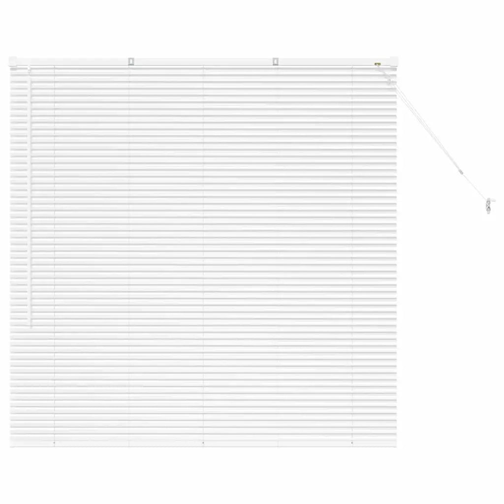Tendaggi a Veneziana | Tenda a lamelle Bianco 130 x 125 cm Alluminio
