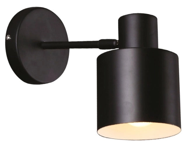 Applique BLACK nera metallo tonda 1xE27 60W Maxlight