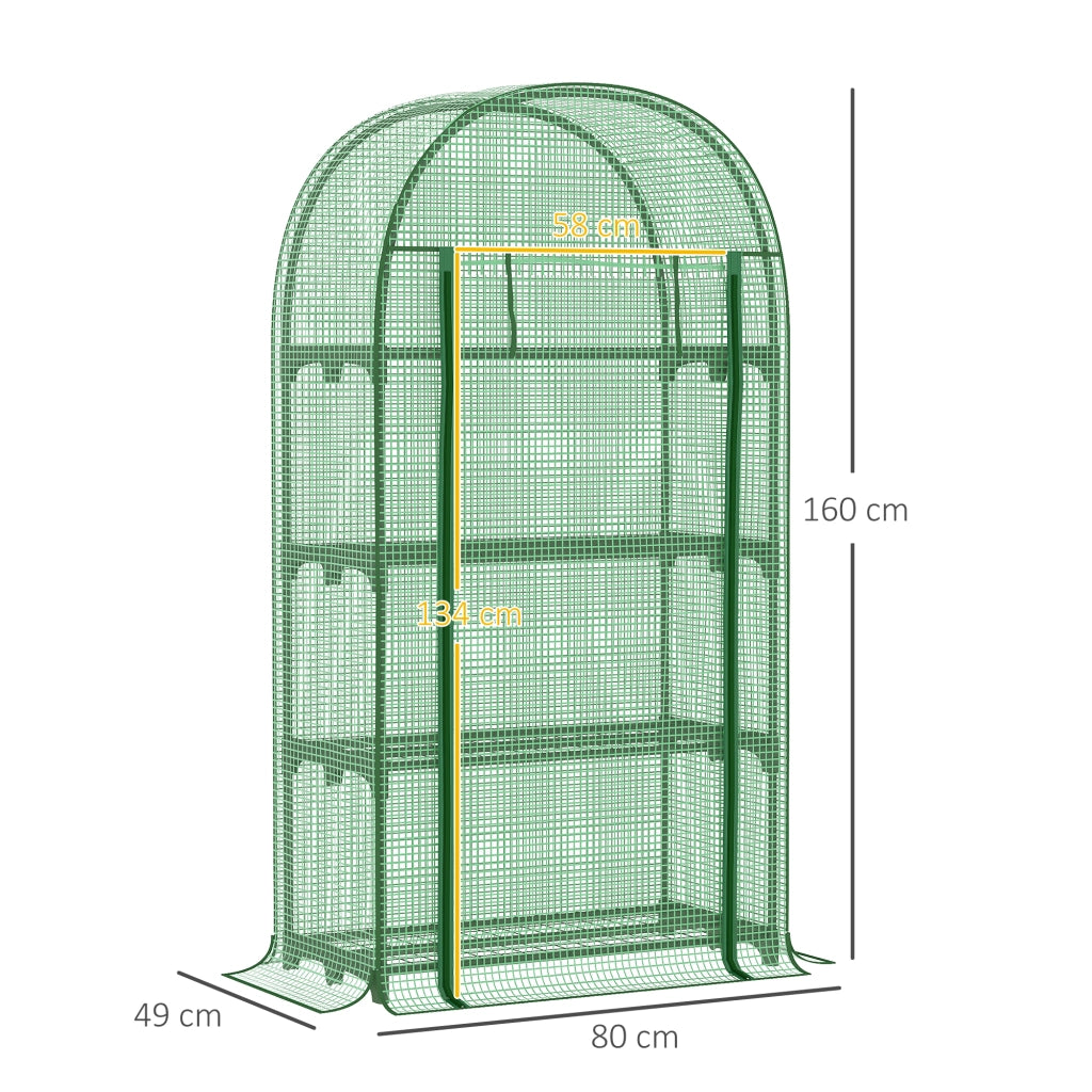 Serra da giardino per balcone ¨C Minimal ¨C 80x49x160 cm verde