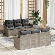 Set Divano da Giardino 7 pcs Grigio chiaro e grigio scuro 3354261