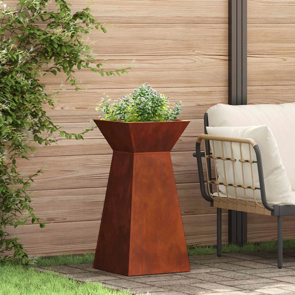 Vaso a Pilastro 2 pcs Argento 35 x 35 x 73 cm 873851