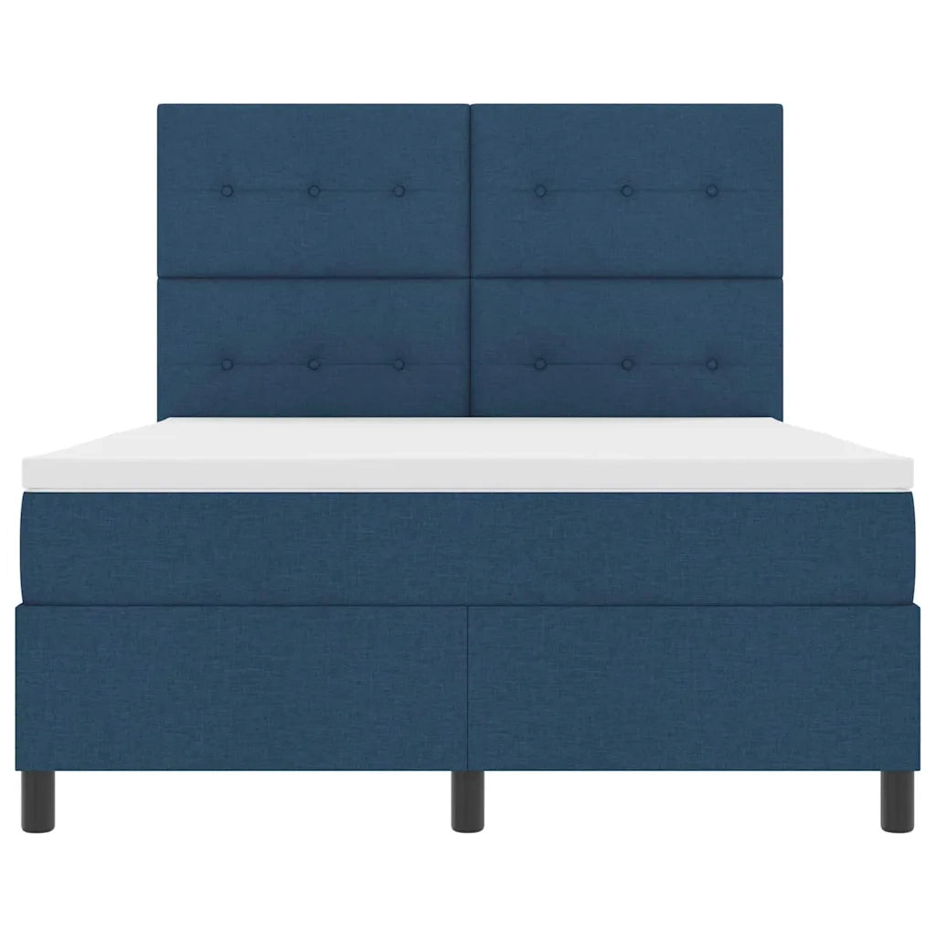 Letto a molle con materasso con led Blu 140 x 190 cm Tessuto 3342871