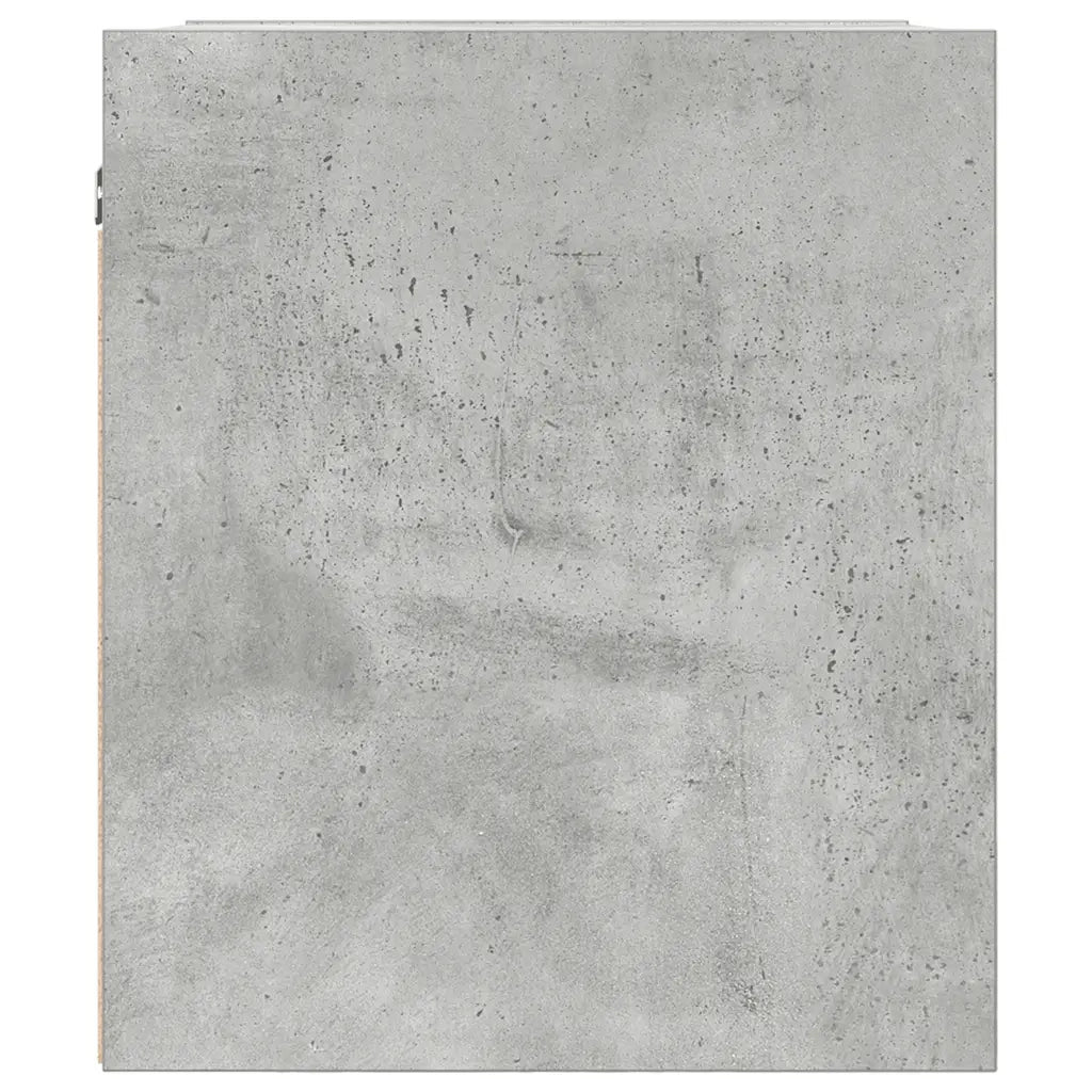 Comodino a Muro Grigio Cemento 38x34x40 cm 861253