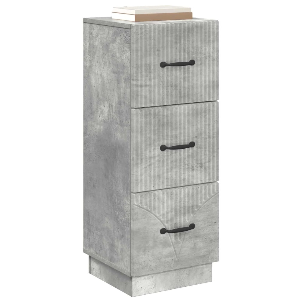 Mobile con Cassetti Grigio Cemento 33 x 34,5 x 87 cm 895308