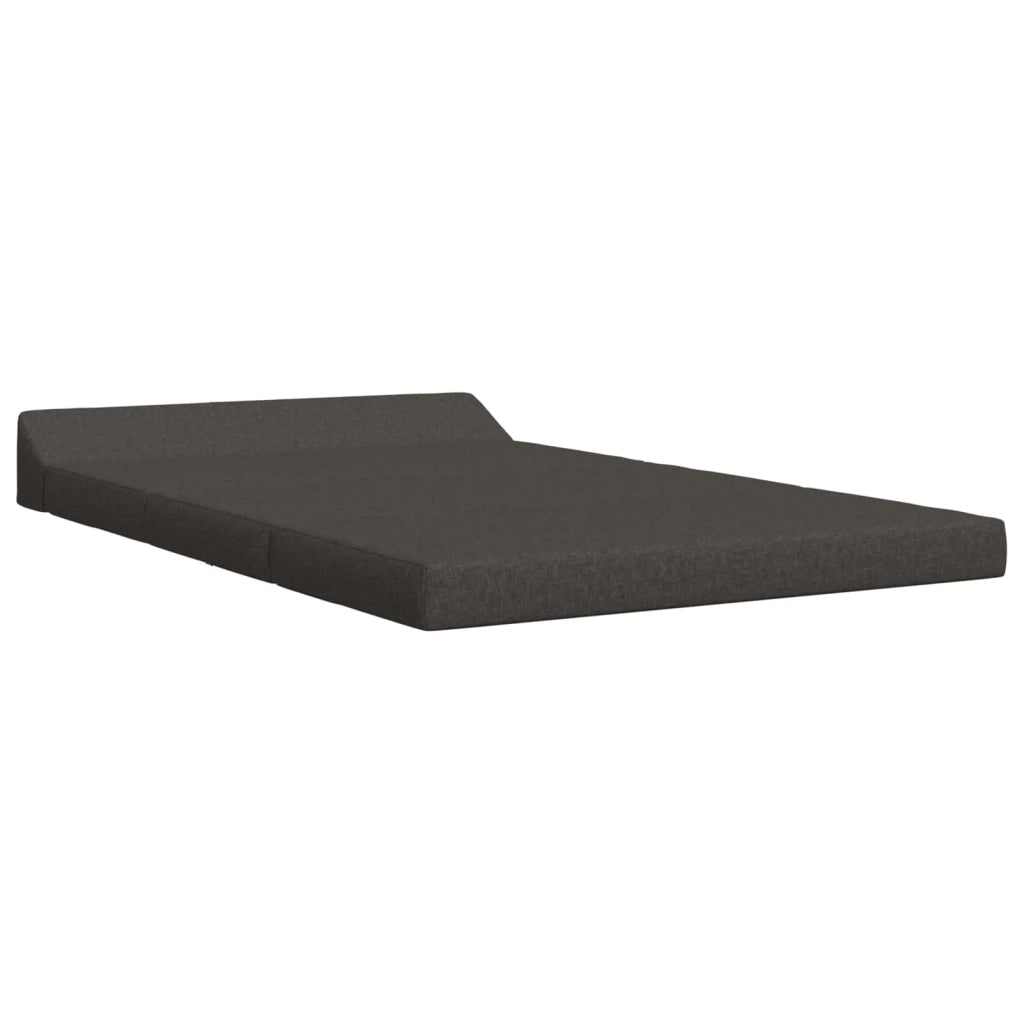 Divano Letto Pieghevole Grigio Scuro 120 x 60 x 49 cm Tessuto 900035
