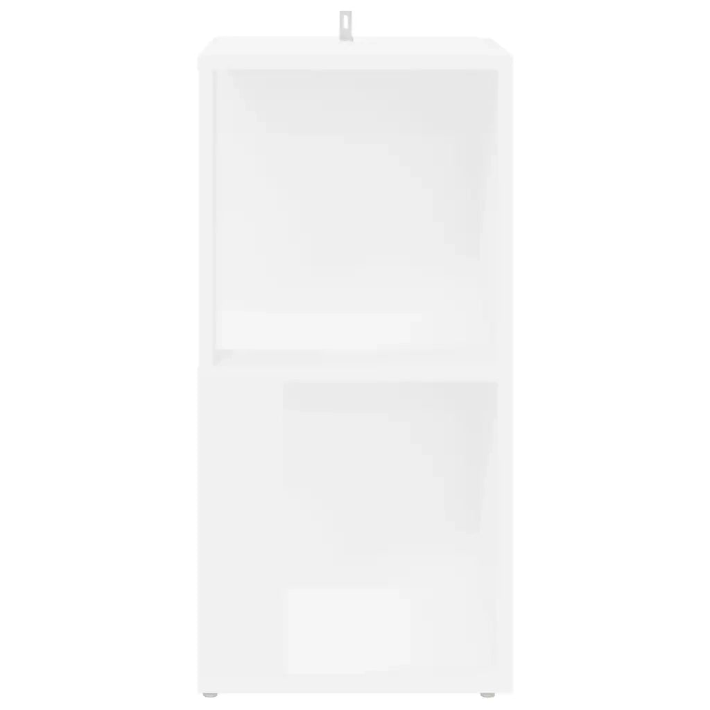 Pensile Angolare Bianco 33x33x67 cm in Legno Multistrato 809017