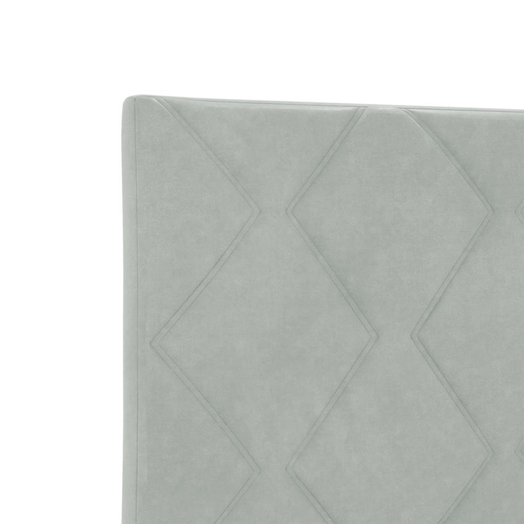 Letto box spring con materasso Grigio Chiaro 140 x 190 cm 3450716