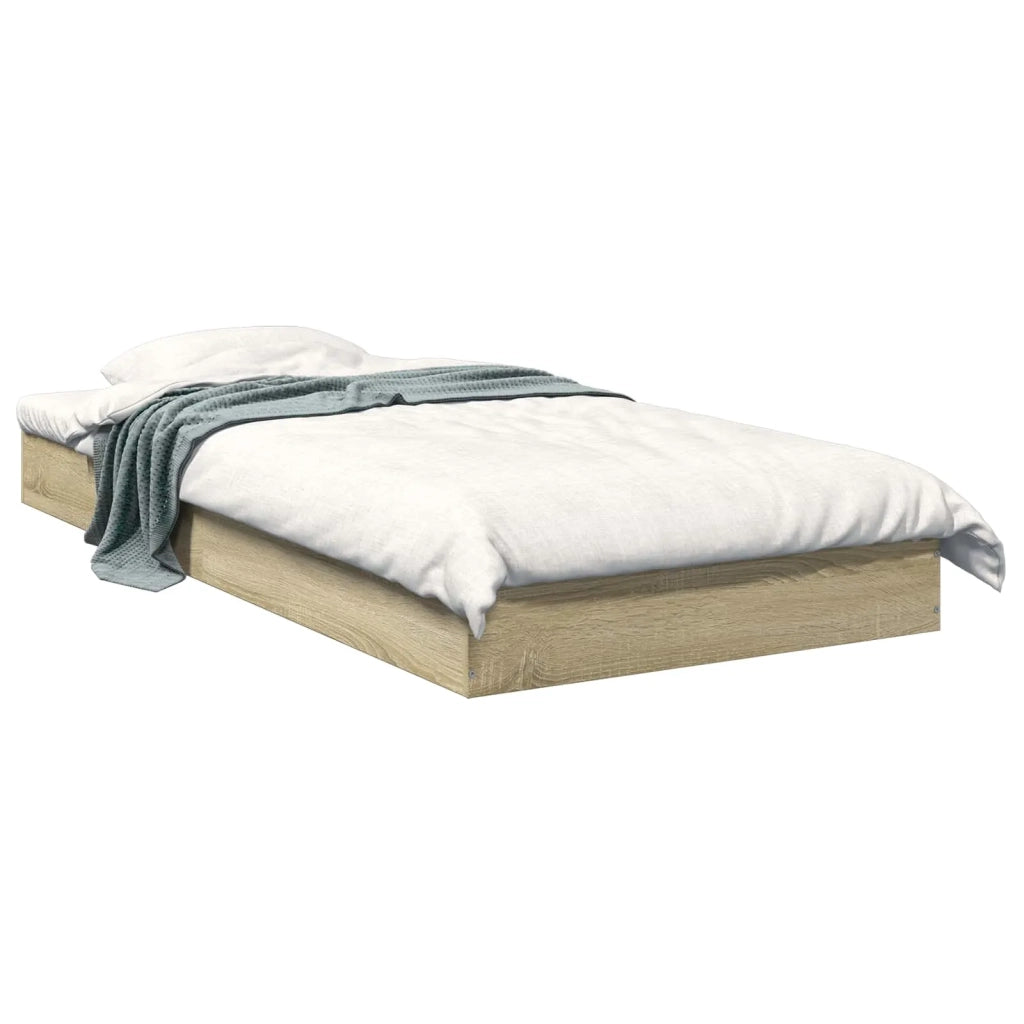 Struttura letto a pavimento-Giroletto Rovere Sonoma 80 x 200 cm 160661