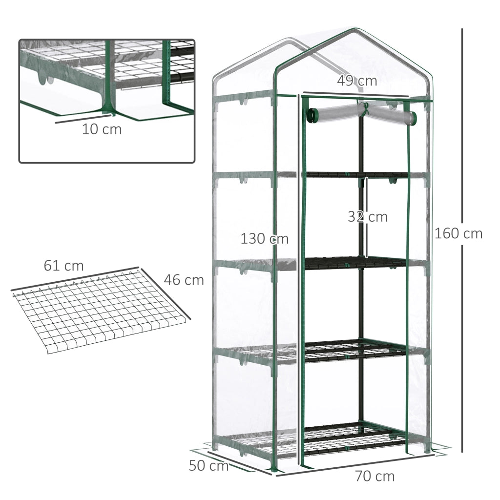 Serra Mini Gew?chshaus ¨C Minimal ¨C 70x50x160 cm Trasparente