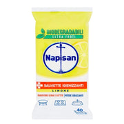 NAPISAN SALVIETTE IGIENIZZANTI AL LIMONE 40 PEZZI