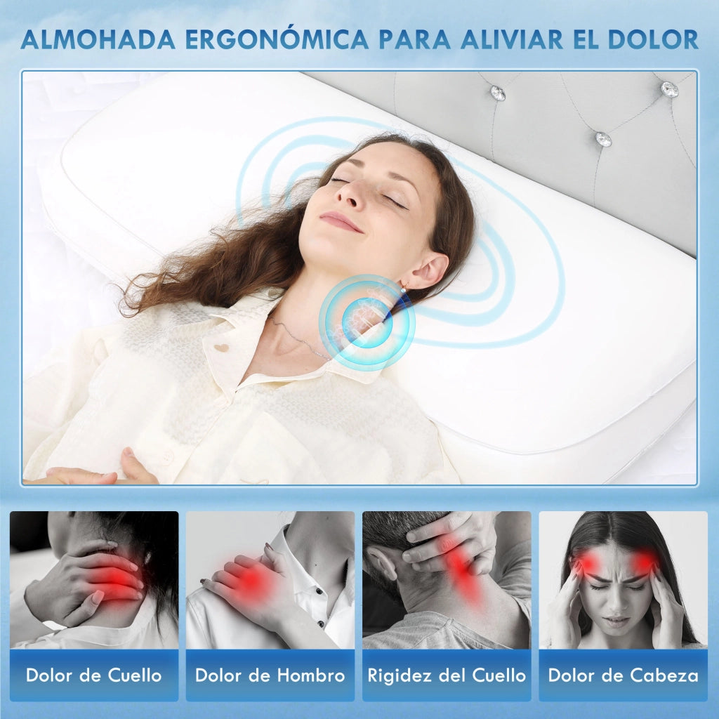 Cuscino Ergonomico in Memory Foam ¨C Minimal ¨C 81x40 cm Crema