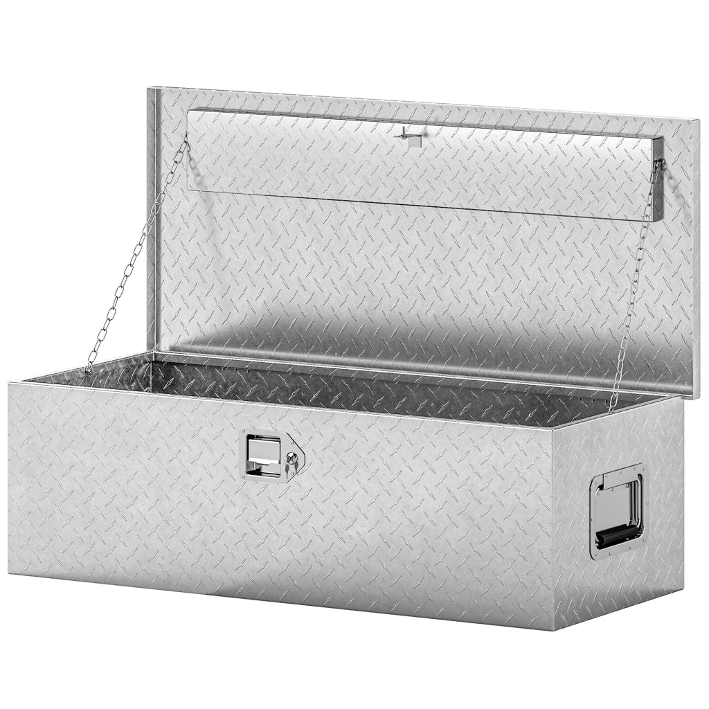 Cassetta degli Attrezzi ¨C Minimal ¨C Argento, Alluminio, 76.2x33x24.4 cm