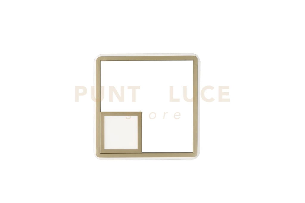 PLAFONIERA DOWEL ORO LED 3000K 22W 1817LM 24CM DIMMERABILE