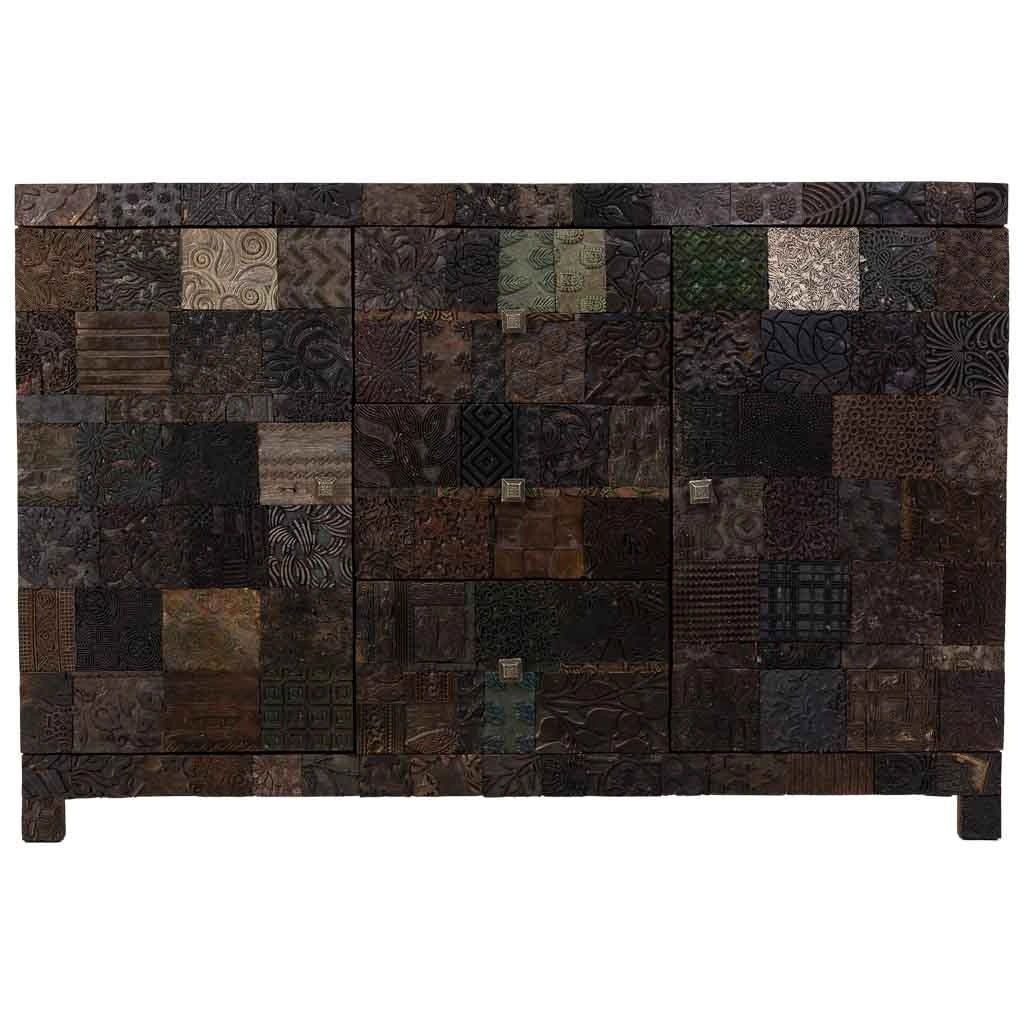 Credenza in legno marrone 152x48x102