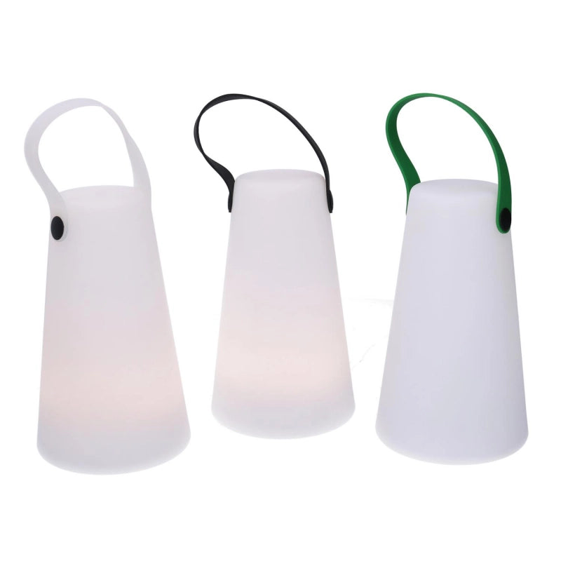 Lampada led plastica ricaricabile multicolor tondo cm ø12h20