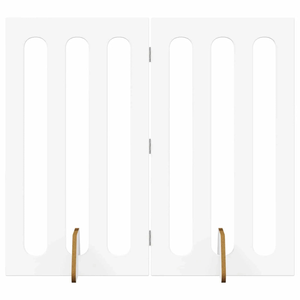 Recinto pieghevole per animali 2 pz Bianco 100,5 x 38 x 90 cm CFW5603414