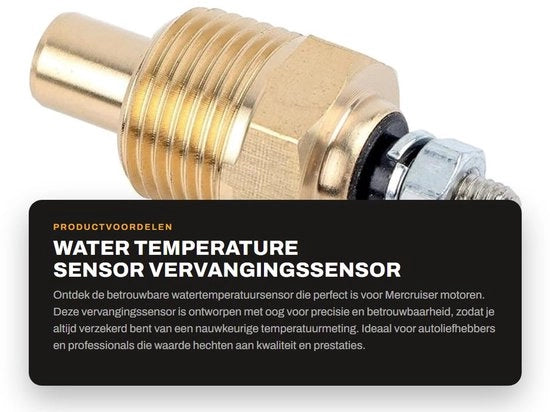 Sensore di temperatura dell'acqua - Preciso - Duraturo - Facile da installare - Sostituisce il codice 806490T - Per il modello 18-5897 - Materiale di alta qualità - Sensore di temperatura