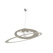 Sospensione Industrial-Minimal Bungee Metallo Sabbia 1 Luce E27 D70Cm