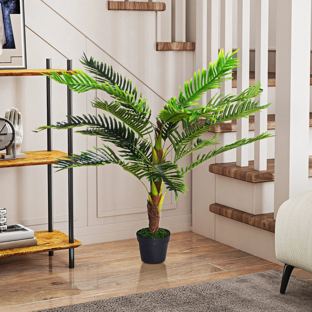 Palma Cycas Artificiale ¨C Zephmum ¨C Verde 123cm con vaso