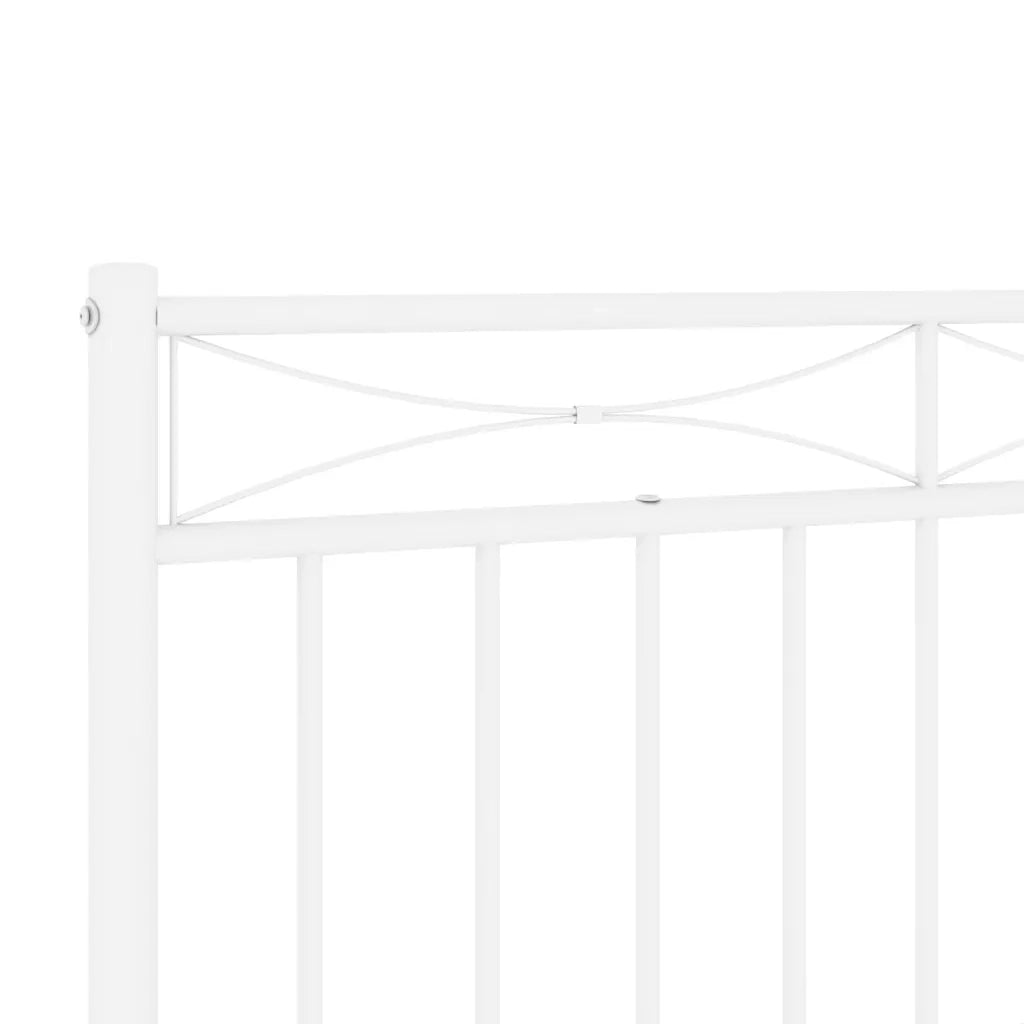 Testiera di Ricambio in Metallo Bianco 180 cm 373776