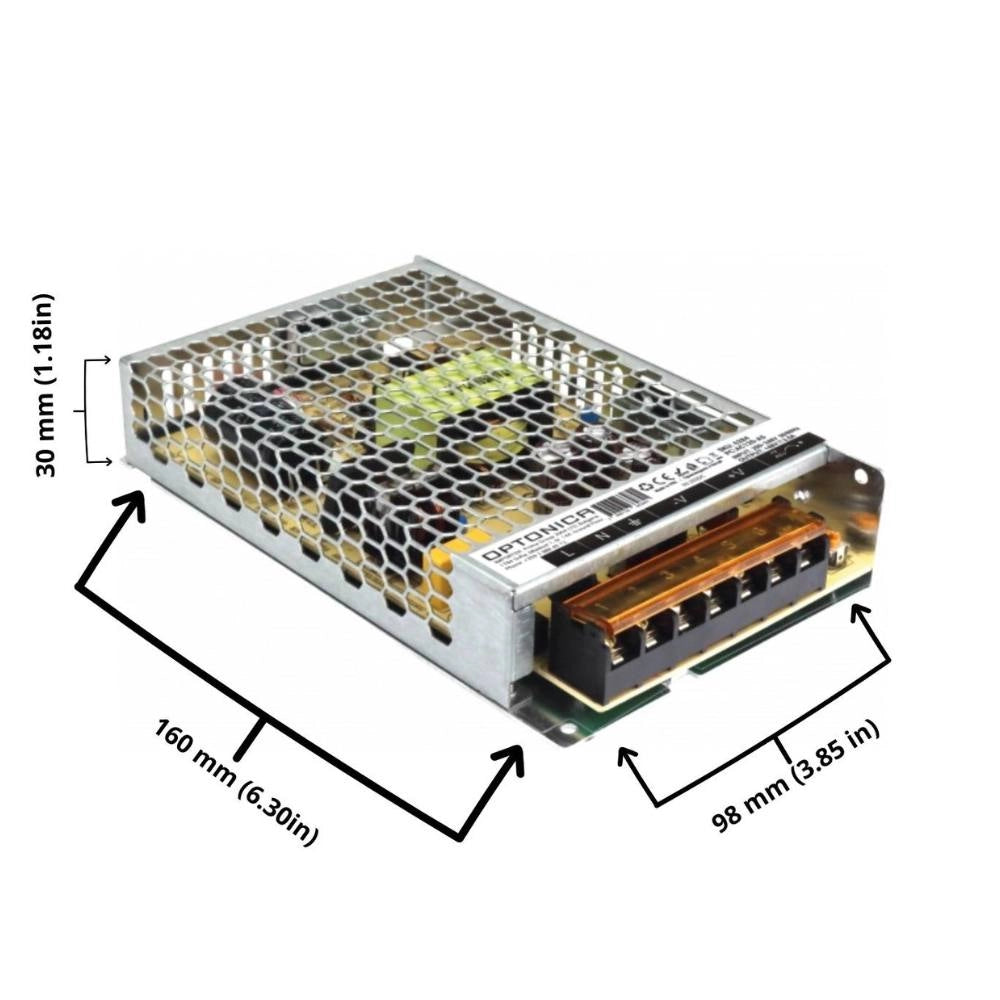 Alimentatore led optonica 6284 48v 120w in metallo