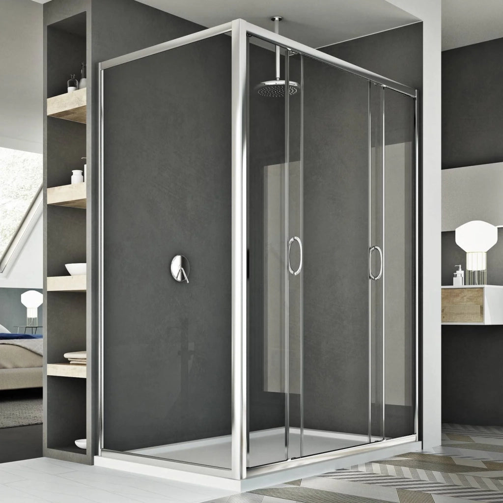 Box Doccia 70x130 CM H185 trasparente mod. Replay Duo 2 Ante