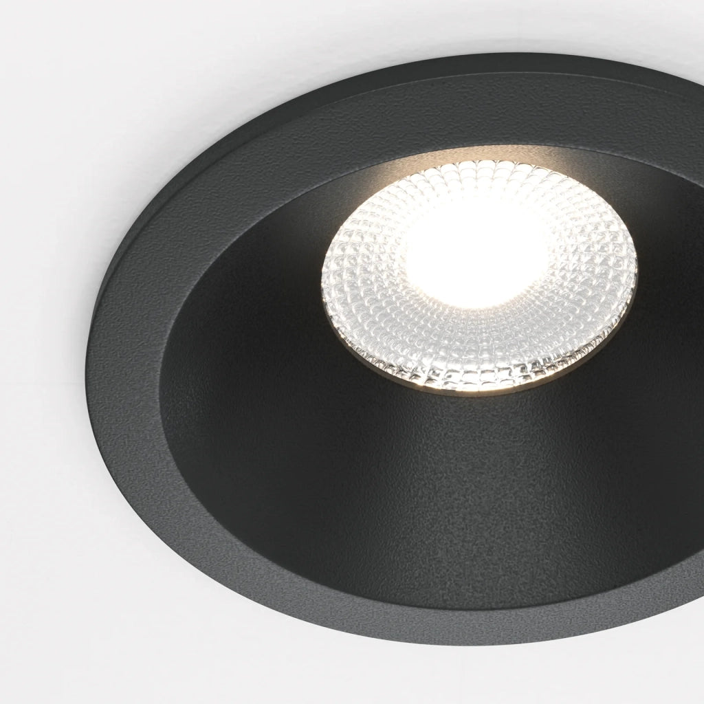 Maytoni Lampada Da Incasso Zoom 1 Luce GU10 Dimmerabile Nero Alluminio
