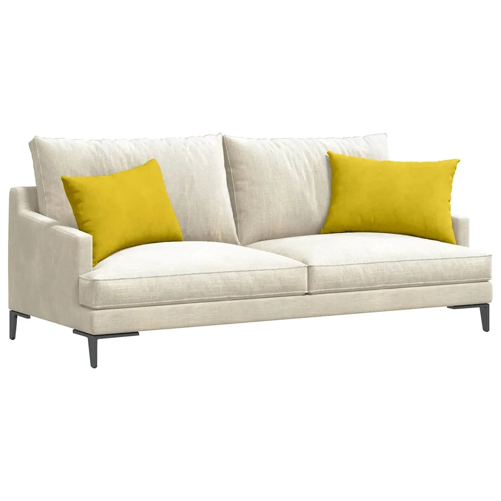 Cuscini da Divano 2 pcs Giallo 60 x 40 cm Tessuto in Cords 42013677