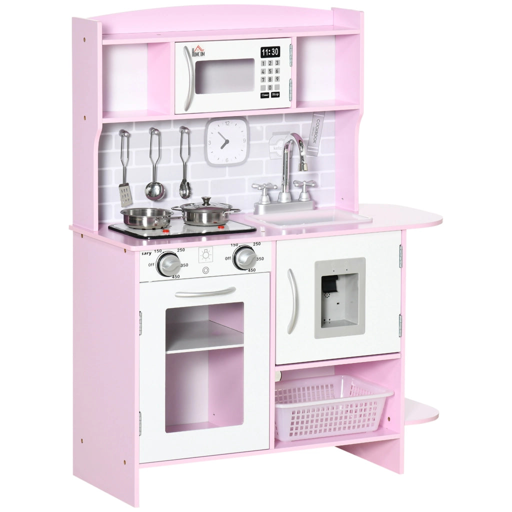 Casetta da Cucina per Bambini ¨C Minimal ¨C Rosa 70x29x90 cm