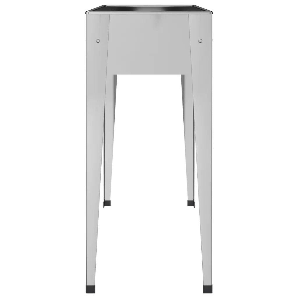 Fioriera da Giardino-Vaso da Esterno 100,5x40,5x90 cm Acciaio Zincato