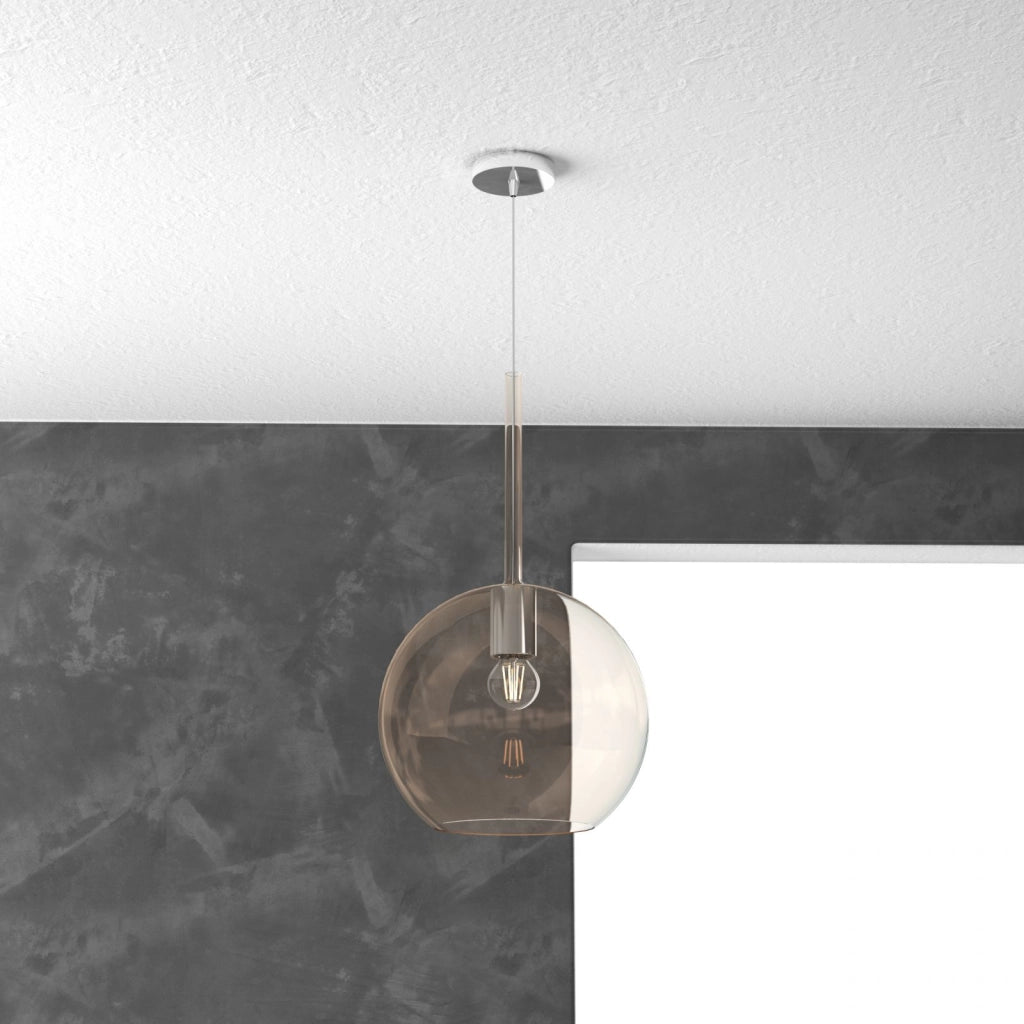 SOSP. CROMO 1 LUCE GRANDE AMBRA 1155CR-SG-AM