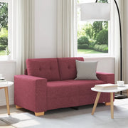 Divano Divanetto-Sofa Rosso Vino 120 cm in Tessuto