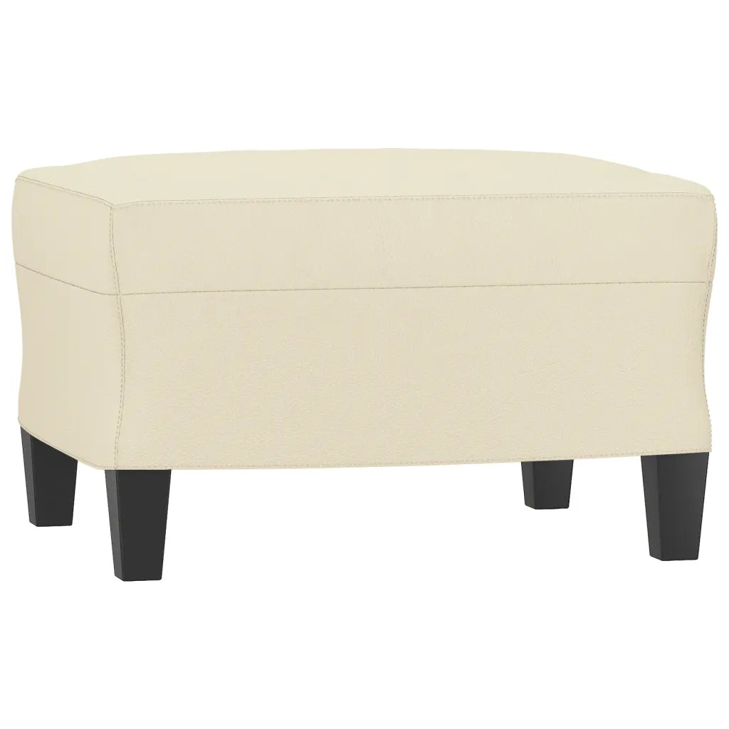 Set di Divani 3 pz con Cuscini Crema in Similpelle 3201930