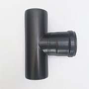 Raccordo a t 90° braga mm codino f nero pellet da 80mm