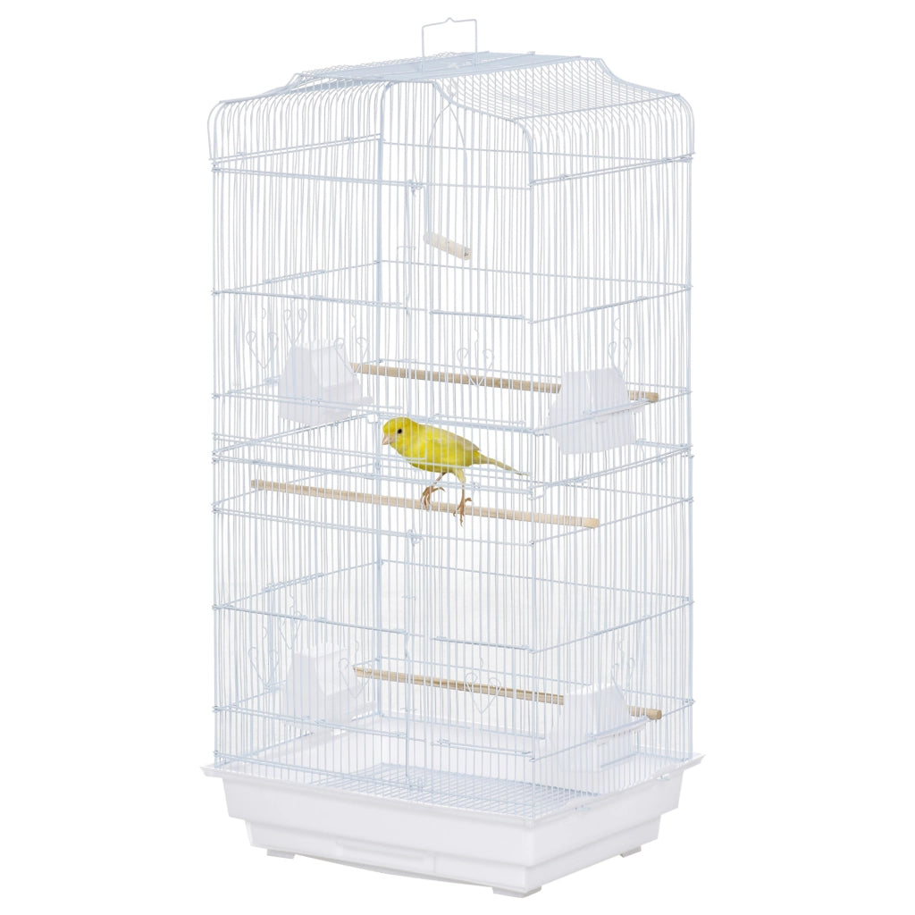 Gabbia per Uccelli ¨C Minimal ¨C Bianco 46.5x35.5x92 cm