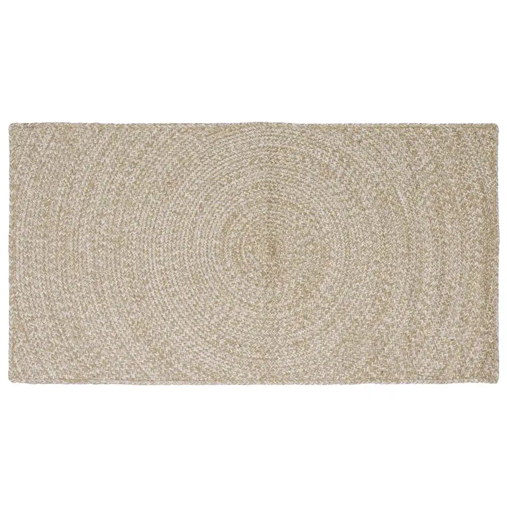Tappeti per area | Tappeti a zone Naturale e Bianco 80 x 150 cm Juta