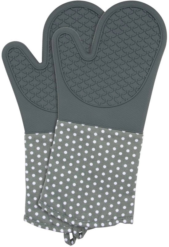 Manopole resistenti al calore - sicure e comode - 1 pezzo - silicone e cotone