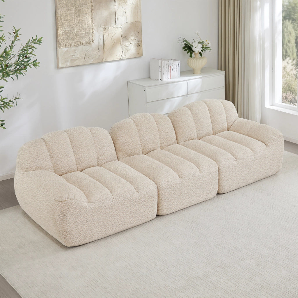 Divano modulare 3 posti - Zephmum- Design senza ossa schiuma ad alta densit¨¤ 32D