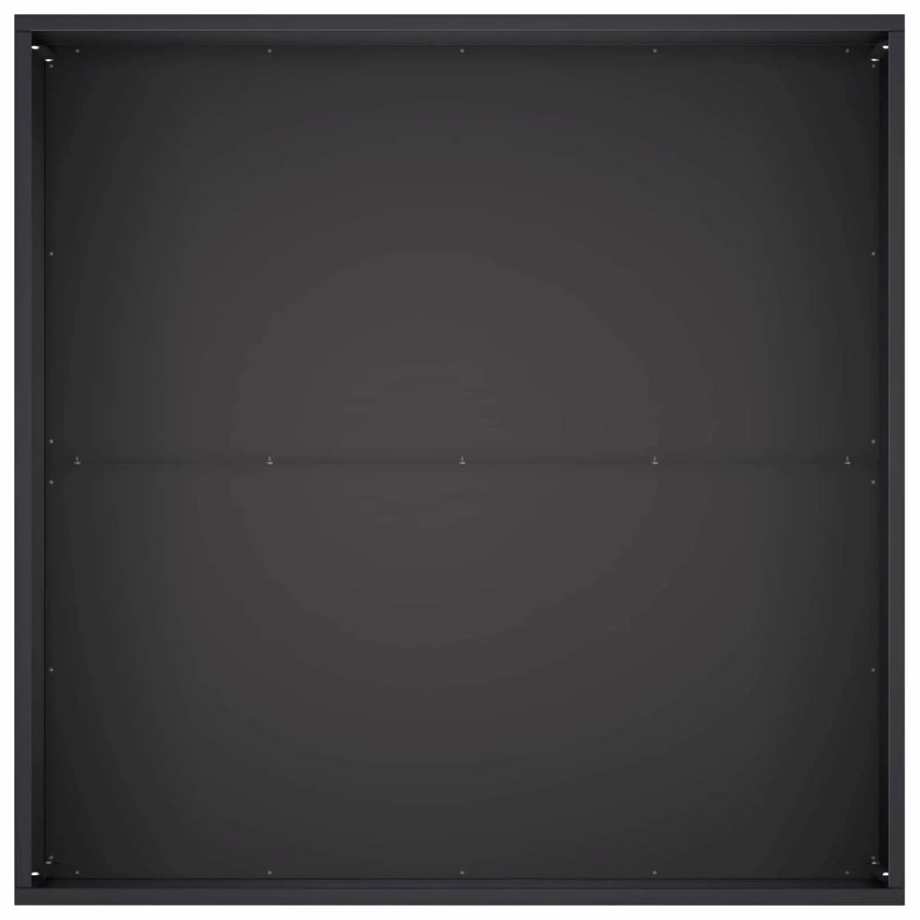 Vaso da giardino 2 pz Nero 100 x 100 x 40 cm 8005121