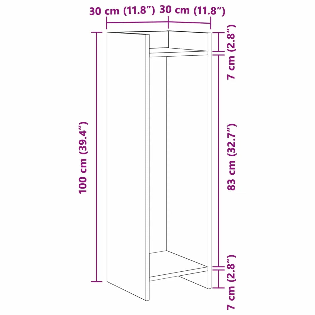 Supporto per piante | Sostegno per piante Legno vecchio 30 x 30 x 100 cm