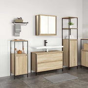 Set di mobili per il bagno con cassetto 3 pcs Rovere Sonoma 3328360